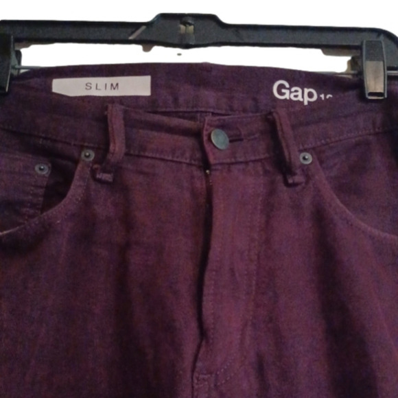 Gap Mens Burgundy/rust colored Jeans. Size 32x30, slims. Good used condition. - Picture 5 of 8